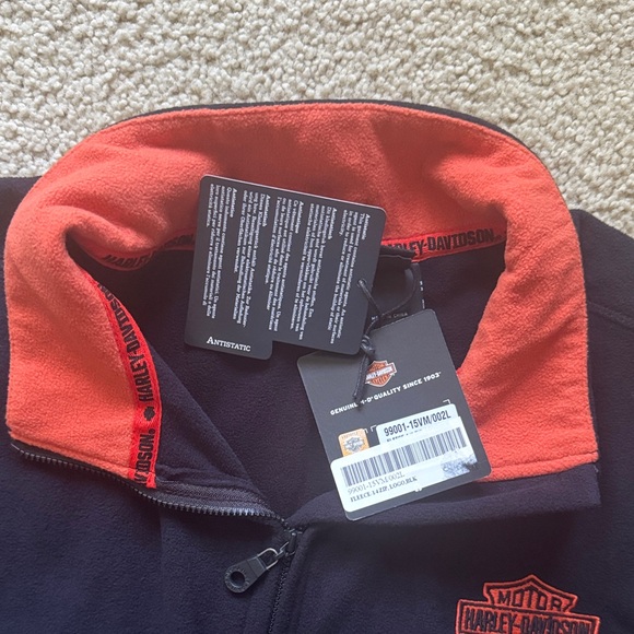 Harley-Davidson Black Fleece 1/4 Zip - Picture 3 of 7